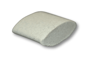 Ellipse-shaped ceramic media used for deburring, polishing and surface finishing in vibratory and centrifugal machines.