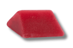 Triangular shaped plastic media used for vibratory surface finishing