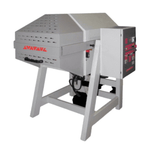 Tilting rotary barrel finishing machine designed for delicate and flat components