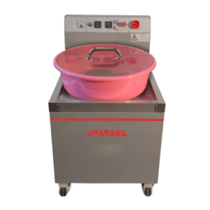 Magnetic finishing machine used for precision surface finishing of small components.