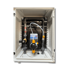 Deluxe Pump Cabinet product image showing cabinet design and controls