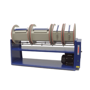 Rota Series rotary machine with two 6-litre and two 3-litre barrels for versatile finishing applications.
