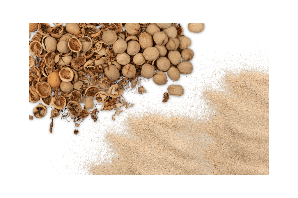 drying media and walnut shell polishing media