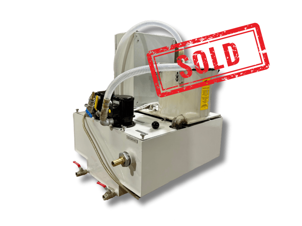 Used ARS 25 water recirculation system suitable for vibratory finishing applications